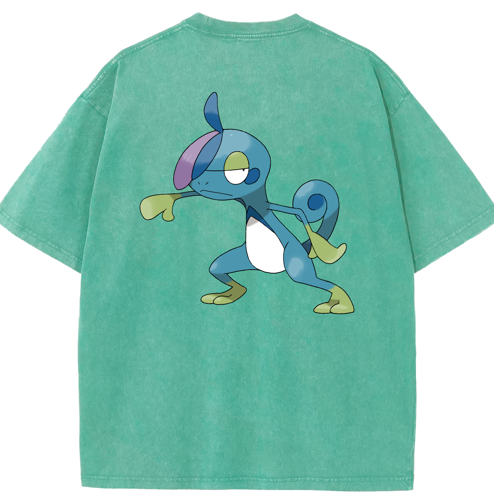 （画像用） ポケットモンスター Pokémon 綿100% ヴィンテージ風 半袖Tシャツ（背面プリント）